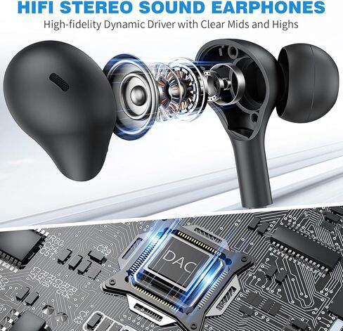 USB C Headphones Wired Earbuds with USBC Charger Adapter, 2-in-1 HiFi Plug in Ear Buds Type C Earphones Tangle-Free Cord for iPhone 15 16 16e 17 Galaxy S26 S25 S24 S23 for Google/Pixel 10 10a Black in Kuwait