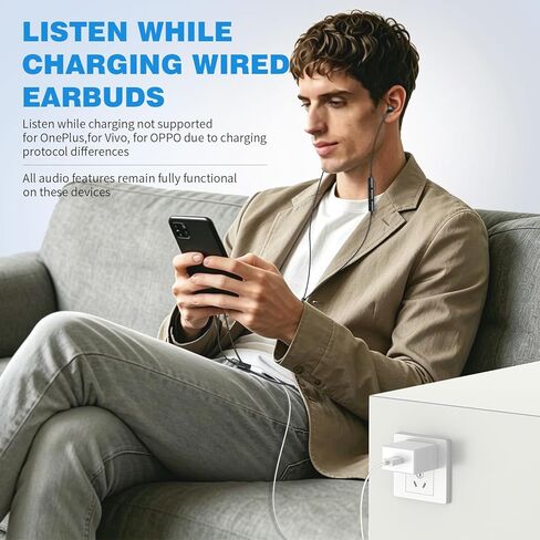 USB C Headphones Wired Earbuds with USBC Charger Adapter, 2-in-1 HiFi Plug in Ear Buds Type C Earphones Tangle-Free Cord for iPhone 15 16 16e 17 Galaxy S26 S25 S24 S23 for Google/Pixel 10 10a Black in Kuwait