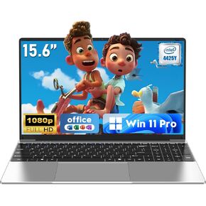 كمبيوتر محمول، Window 11 Pro Lap Top 2026 جديد، كمبيوتر محمول 15.6 بوصة، 16 جيجابايت رام 512 جيجابايت SSD، معالج 4425Y، IPS FHD 1920*1080P، ضمان لمدة عامين، بطارية 5000 مللي أمبير، Mini HDMI، لطلاب الأعمال المدرسية in Kuwait