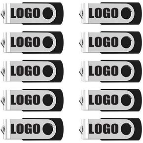 10 عبوات من محركات أقراص فلاش USB سعة 2 جيجابايت بشعار شخصي مخصص مجانًا، اسم مخصص USB 2.0 قرص معدني محمول، عصا ذاكرة USB لمحرك الإبهام، شعار مخصص للأفراد الذين يعلنون عن الشركة (8، جيجابايت) in Kuwait