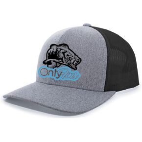 قبعة هيريتاج برايد مضحكة محاكاة ساخرة باس فيش أونلي زعانف للرجال قبعة سائق الشاحنة Snapback in Kuwait