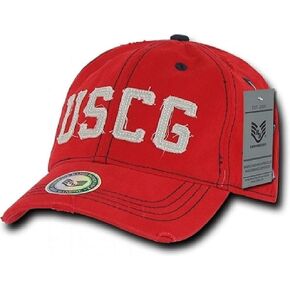 قبعة Rapiddominance USCG Southern Cal Vintage، باللون الأحمر in Kuwait