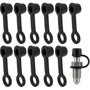 18PCS Car Brake Bleeder Screw Caps, Auto Rubber Grease Fitting Cap Dust Zerk Cover, Car Brake Bleeder Nipple Cap, Universal Brake Caliper Dust Stem Cover for Cars, Motorcycles in Kuwait