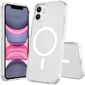 حافظة هاتف FanTEK متوافقة مع iPhone X وiPhone Xs مقاس 5.8 بوصة، حافظة مغناطيسية شفافة وغطاء خلفي صلب ممتص للصدمات in Kuwait