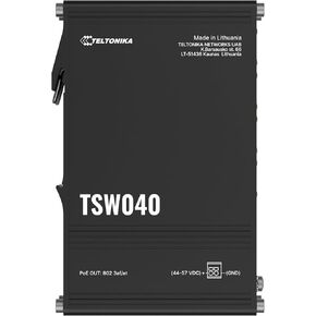 Teltonika TSW040 Ethernet Switch, 8 x PoE Out Ethernet Ports, 2 Pin, Integrated DIN Rail Mount, Wide Voltage Range in Kuwait