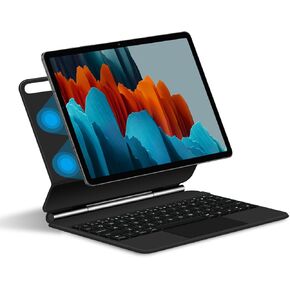 حافظة لوحة المفاتيح السحرية لجهاز سامسونج جالاكسي تاب S10 لايت 10.9 بوصة SM-X400/X406/X408 حافظة لوحة المفاتيح اللاسلكية الإنجليزية مع لوحة التتبع العائمة الكابولي لوحة التتبع متعددة اللمس (أسود) (لوحة اللمس القياسية) in Kuwait
