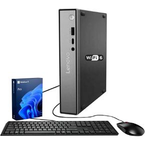 كمبيوتر مكتبي لينوفو ثينك سنتر نيو بيزنس ميني، انتل كور i3-1315U، ذاكرة DDR5 سعة 16 جيجا، محرك أقراص SSD سعة 1 تيرابايت، نظام تشغيل Windows 11 Pro in Kuwait