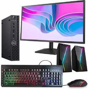 Dell OptiPlex 3060 Mini PC | Intel Core i5 8th Gen Hexa Core | 16GB RAM | 1TB SSD | Windows 11 Pro | 24" LCD Monitor | WiFi + Bluetooth | RGB Speaker | (Renewed) in Kuwait