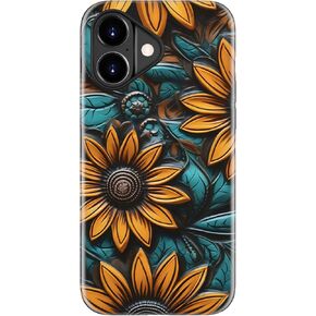حافظة LUMARKE لهاتف iPhone 17، لطيفة، غلاف صلب جمالي عتيق على شكل زهرة برية، متوافق مع Magsafe، غطاء هاتف سيليكون نحيف واقٍ من الزهور الغربية الرائعة والفريدة من نوعها للنساء والفتيات in Kuwait