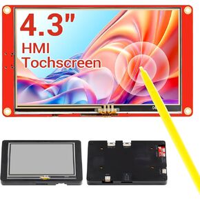 ELECROW ESP32 Display 480x272, 4.3 Inch HMI Basic Touch Screen SPI TFT LCD Touchscreen with Acrylic Case, 32-Bit LX7 Dual-Core Processor, Up to 240MHz, Compatible with Arduino, PlatformIO, MicroPython in Saudi Arabia