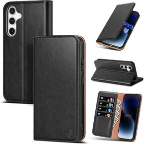 Compatible with Samsung Galaxy A15 5G Case Wallet with Card Holder [4 Card Slots] Kickstand [RFID Blocking] PU Leather Phone Case Flip Folio Protective Cover TPU Shockproof,Blue in Kuwait