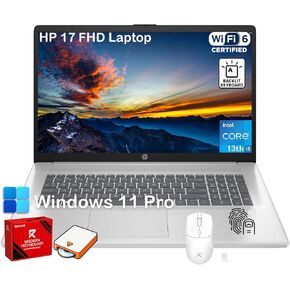 كمبيوتر محمول HP مقاس 17 بوصة للأعمال، شاشة FHD مضادة للتوهج مقاس 17.3 بوصة، لوحة مفاتيح بإضاءة خلفية، بصمة الإصبع، Intel 10-Core i5-1334U، ذاكرة الوصول العشوائي 20 جيجابايت، 512 جيجابايت SSD، Win11 Pro، كاميرا عالية الدقة 720 بكسل، HDMI، مع ملحقات in Kuwait