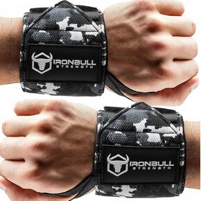 Wrist Wraps for Weightlifting (USPA, IPL, USAW & IWF Approved) - 18" Premium Quality Weight Lifting Wrist Support Straps for Bench Press, Overhead Press, Dips and Curls – Best Wristbands for Olympic Lifting Gym Workout, Cross-Training, Bodybuilding, Stren in Kuwait