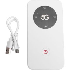Naroote 4G LTE High Speed WiFi 6 5G Mobile Hotspot, Rechargeable Portable Router, Nano SIM Card Slot Device, Ideal for Travel, Home & Office, Supports Up to 16 Devices in Kuwait