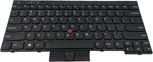 لوحة مفاتيح بديلة للكمبيوتر المحمول T430 T430S X230 T530 W530 لجهاز Lenovo IBM ThinkPad T430 T430S T430I X230 X230T X230I T530 W530 (غير مناسبة T430U X230S) مع مؤشر (بدون إضاءة خلفية)، أسود in Kuwait