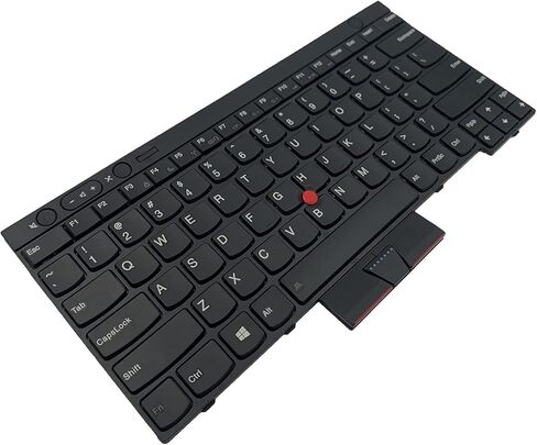 لوحة مفاتيح بديلة للكمبيوتر المحمول T430 T430S X230 T530 W530 لجهاز Lenovo IBM ThinkPad T430 T430S T430I X230 X230T X230I T530 W530 (غير مناسبة T430U X230S) مع مؤشر (بدون إضاءة خلفية)، أسود in Kuwait
