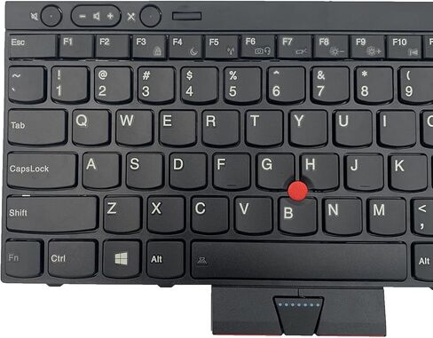 لوحة مفاتيح بديلة للكمبيوتر المحمول T430 T430S X230 T530 W530 لجهاز Lenovo IBM ThinkPad T430 T430S T430I X230 X230T X230I T530 W530 (غير مناسبة T430U X230S) مع مؤشر (بدون إضاءة خلفية)، أسود in Kuwait