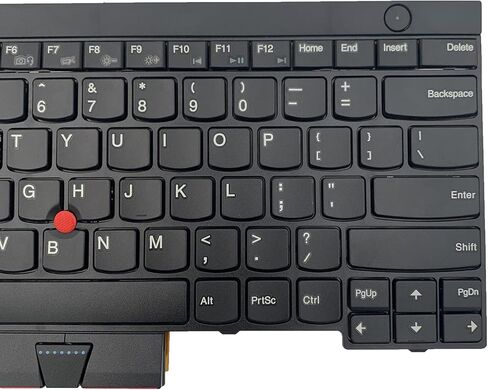 لوحة مفاتيح بديلة للكمبيوتر المحمول T430 T430S X230 T530 W530 لجهاز Lenovo IBM ThinkPad T430 T430S T430I X230 X230T X230I T530 W530 (غير مناسبة T430U X230S) مع مؤشر (بدون إضاءة خلفية)، أسود in Kuwait