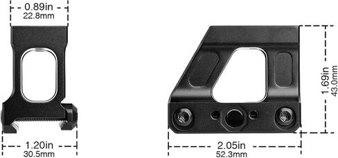 حامل سريع MRDS FTC Omni Riser، حامل Picatinny/Walker Rail البصري لرفع خط الوسط البصري لمنظار RMR Red Dot Sight إلى ارتفاع 2.26 بوصة in Kuwait