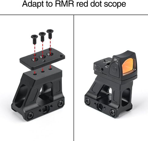 حامل سريع MRDS FTC Omni Riser، حامل Picatinny/Walker Rail البصري لرفع خط الوسط البصري لمنظار RMR Red Dot Sight إلى ارتفاع 2.26 بوصة in Kuwait