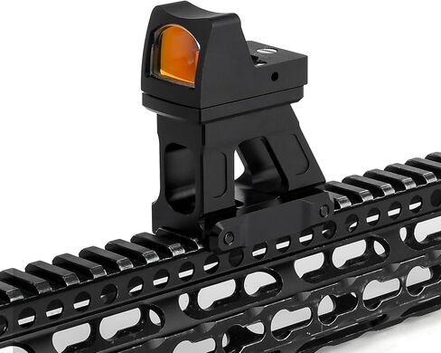 حامل سريع MRDS FTC Omni Riser، حامل Picatinny/Walker Rail البصري لرفع خط الوسط البصري لمنظار RMR Red Dot Sight إلى ارتفاع 2.26 بوصة in Kuwait