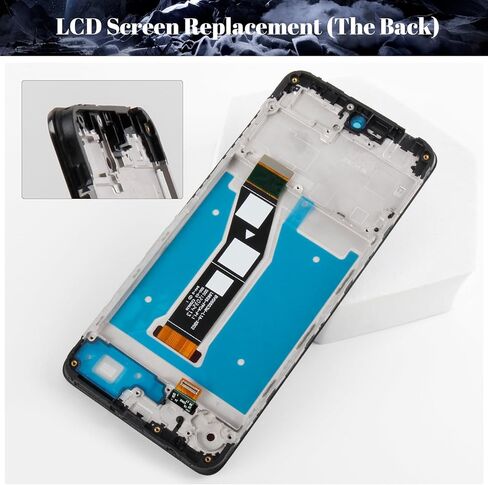 SRJTEK لشاشة Motorola Moto E14 البديلة لشاشة LCD Motorola E14 لـ Moto E14 XT2421-12 مجموعة أدوات إصلاح مجموعة شاشة تعمل باللمس مع إطار (أسود) in Kuwait