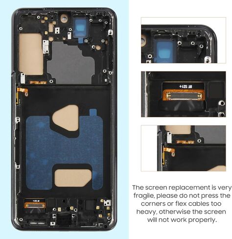 شاشة INCELL LCD لهاتف Samsung Galaxy S21 Plus 5G بديلة لشاشة Samsung S21 Plus 5G LCD SM-G996U G996B G996W 6.7 بوصة مجموعة محول رقمي لشاشة تعمل باللمس مع أدوات إصلاح (أسود مع إطار) in Kuwait