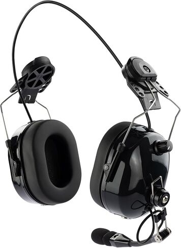 Arrowmax ASH1042-BK-K3 Dual Muff PNR Hard Hat Headset with PTT and Noise Cancelling MIC Compatible with Kenwood NX-5200 NX-5300 NX-5400 NX-3200 NX-3300 NX-3400 TK-5220 TK-5320 in Kuwait
