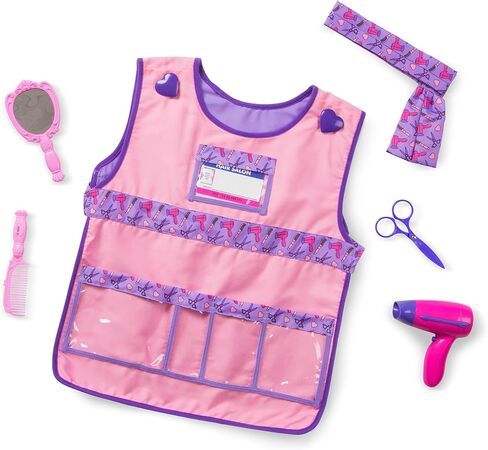 Melissa & Doug Hair Stylist Role Play Costume Dress-Up Set (7 pcs) in Saudi Arabia