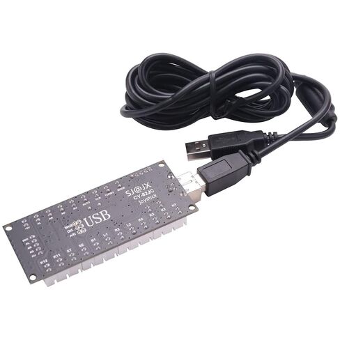 Ruitutedianzi 2X Zero Delay Arcade USB Encoder PC إلى عصا التحكم لـ Mame Jamma وألعاب القتال الأخرى للكمبيوتر الشخصي in Kuwait