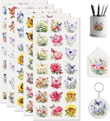 Artistic Animals 105 PCS UV DTF Stickers,Mini Rub on Transfer for Keychains AirPods Cases Phone Decals for Bluetooth Earbud Cases Mini Cups Notebook in Saudi Arabia