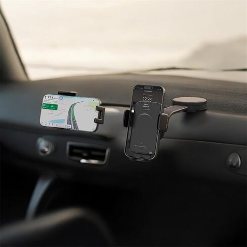 Car Phone Holder – 360° Rotation Vacuum Suction Cup Phone Mount, 108LBS Nano Gel Suction, Bendable Arm & One-Hand Release | Heavy-Duty Dashboard & Windshield Truck Phone Holder for iPhone 17 Pro Max in Kuwait