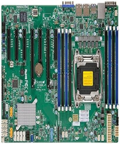 اللوحة الأم سوبرمايكرو MBD-X10SRL-F-B Xeon E5-1600/2600v3 LGA2011 C612 256GB DDR4 SATA ATX صندوق بني in Kuwait