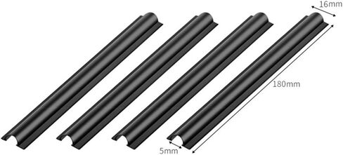 Car Wire Hider, PVC Car Cable Management, Black Marine Wire Cover 180x16mm 4pcs Car Concealed Wire Cover Line Sleeve Cable Organizers for USB Audio Video Line Cover in Kuwait