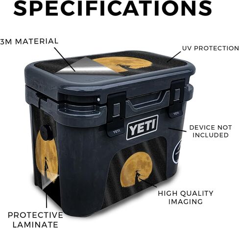 غلاف لامع لامع متوافق مع مبرد Yeti Roadie 15 الصلب - Samurai - غطاء لاصق واقٍ من الفينيل 3M ممتاز - سهل الاستخدام | صُنع في الولايات المتحدة الأمريكية بواسطة MightySkins in Kuwait