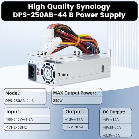 ترقية LXun مصدر طاقة جديد بقدرة 250 واط DPS-250AB-44B متوافق مع Synology DS1815+ مصدر طاقة 250 واط DS1812+ DS1513+ DS1512+ DS1511+ DS1813+ DS1515+ RS814 +RS815 DS2015xs QNAP TS531 PowerSupply in Kuwait