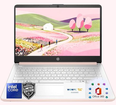 HP Ultrabook Laptop with Copilot AI & Office 365 • Intel High Performance CPU • 8GB RAM • 1.3TB Storage (320GB SSD and 1TB OneDrive) • Windows 11 w/o Earbuds in Kuwait
