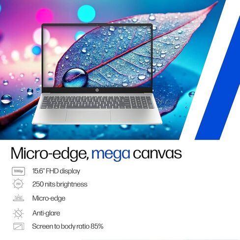 HP 15z Business Laptop 15.6" Touchscreen IPS FHD Anti-Glare Display (AMD Ryzen 7 7735HS, 32GB DDR5, 1TB SSD, Copilot AI, Backlit KB, WiFi 6, FHD Webcam, Win 11 Pro) w/DKZ USB Port Expander in Kuwait