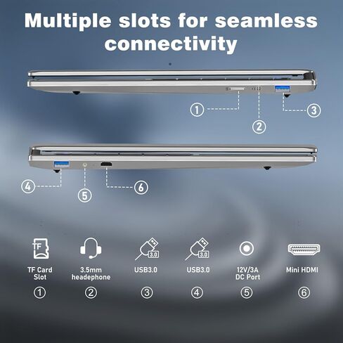 Laptop Computer, Window 11 Pro Lap Top 2026 New, 15.6 Inch Laptop PC, 16GB RAM 512GB SSD, 4425Y Processor, IPS FHD 1920*1080P, 2-Year Warranty, 5000mAh Battery, Mini HDMI, for School Business Student in Kuwait
