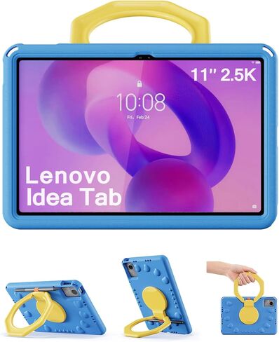 ProCase Kids Case for Lenovo Idea Tab 11" 2025/K11 Gen 2 (TB-336ZU/336FU), Shockproof Lightweight Tablet Cover with 360° Rotating Handle & Stand -Magenta in Kuwait