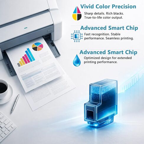 خراطيش حبر 950XL بديلة لـ HP 950 XL متوافقة مع HP950 HP950XL تعمل مع OfficeJet Pro 8600، 8610، 8615، 8620، 8625، 8630، 8640 8660 8100 8110 مع شريحة V19.1.1 (عبوتان، أسود) in Kuwait