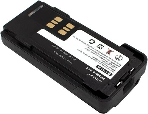 5 عبوات بطارية قابلة لإعادة الشحن 7.4 فولت PMNN4491C PMNN4493A PMNN4491A متوافقة مع راديو Motorola XPR3500e XPR7550 مع مشبك حزام 3000 مللي أمبير في الساعة in Kuwait