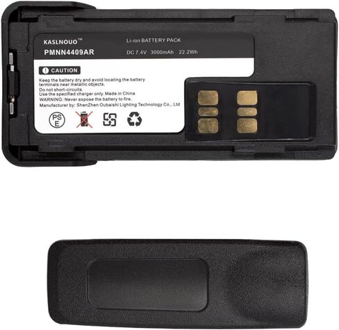 5 عبوات بطارية قابلة لإعادة الشحن 7.4 فولت PMNN4491C PMNN4493A PMNN4491A متوافقة مع راديو Motorola XPR3500e XPR7550 مع مشبك حزام 3000 مللي أمبير في الساعة in Kuwait