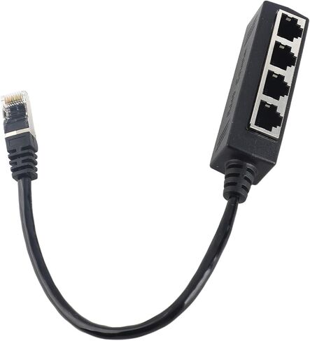 محول مقسم إيثرنت RJ45 من بانابوي، 1 ذكر إلى 4 أنثى إيثرنت، محول كابل شبكة الإنترنت RJ45، لجميع شبكات المنازل والمكاتب واتصالات النطاق العريض in Kuwait