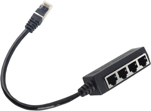 محول مقسم إيثرنت RJ45 من بانابوي، 1 ذكر إلى 4 أنثى إيثرنت، محول كابل شبكة الإنترنت RJ45، لجميع شبكات المنازل والمكاتب واتصالات النطاق العريض in Kuwait