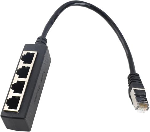 محول مقسم إيثرنت RJ45 من بانابوي، 1 ذكر إلى 4 أنثى إيثرنت، محول كابل شبكة الإنترنت RJ45، لجميع شبكات المنازل والمكاتب واتصالات النطاق العريض in Kuwait
