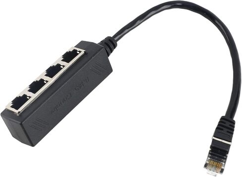 محول مقسم إيثرنت RJ45 من بانابوي، 1 ذكر إلى 4 أنثى إيثرنت، محول كابل شبكة الإنترنت RJ45، لجميع شبكات المنازل والمكاتب واتصالات النطاق العريض in Kuwait