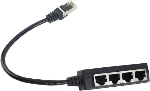 محول مقسم إيثرنت RJ45 من بانابوي، 1 ذكر إلى 4 أنثى إيثرنت، محول كابل شبكة الإنترنت RJ45، لجميع شبكات المنازل والمكاتب واتصالات النطاق العريض in Kuwait