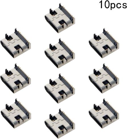 PCB USB Connector Type-C Female Jack 16 Pin Front Insert 10Pcs,WuJuntool in Kuwait