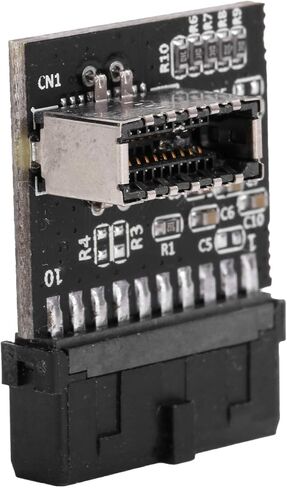 أسود USB 3.0 لوحة تمديد 20Pin رأس شاحن أنثي محول عملي نشط لفتحة AM4/ 2066 in Kuwait